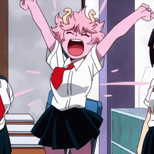 Mina Ashido My Hero Academia GIF - Mina Ashido My Hero Academia Scream -  Discover & Share GIFs