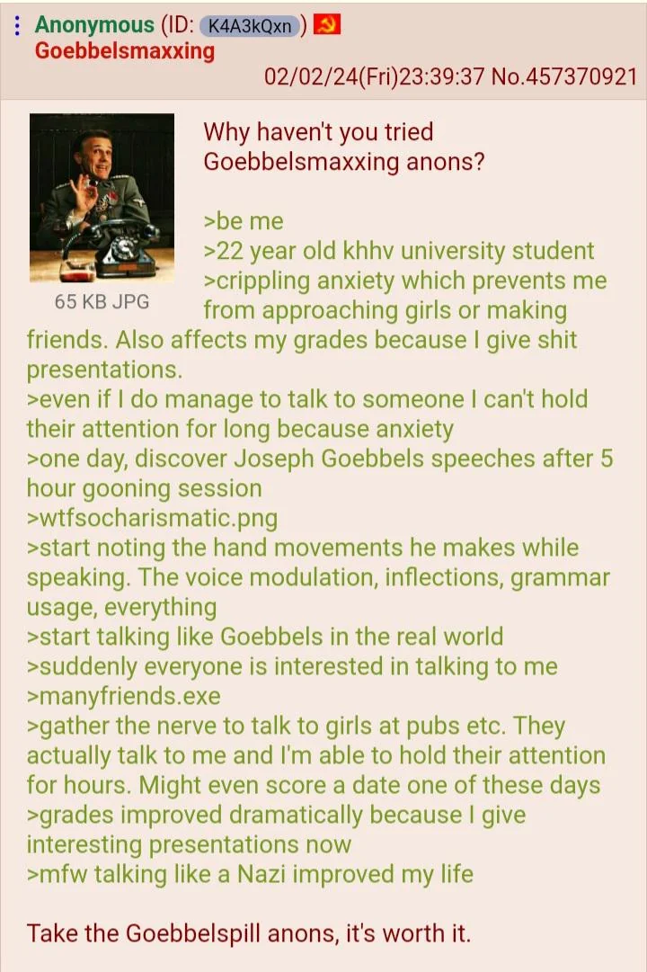r/IncelTears - Die unfreiwillig Zölibatären discovered 1930s rhetorics 