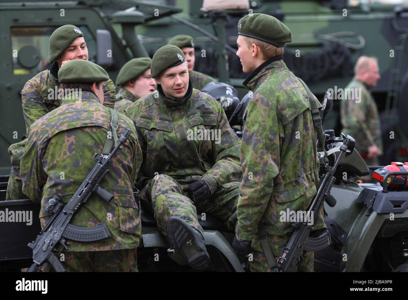 helsinki-finland-04th-june-2022-representatives-of-the-finnish-armed-forces-prepare-for-the-military-parade-at-the-senate-square-on-june-4th-during-the-celebration-of-the-national-holiday-flag-day-of-the-finnish-defence-forces-a-military-parade-was-held-in-helsinki-finland-photo-by-takimoto-marinasopa-imagessipa-usa-credit-sipa-usaalamy-live-news-2JBA9PR.jpg
