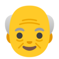 Old Man on Google Noto Color Emoji 15.0