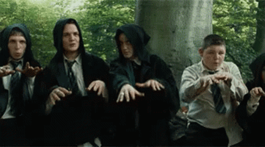 Draco Malfoy Slytherin Dementor Taunt GIF | GIFDB.com