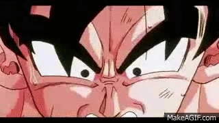 Angry Goku on Make a GIF