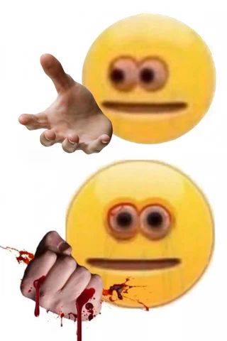 Cursed emoji hand crush meme template - iFunny | Crushing meme, Meme  template, Memes