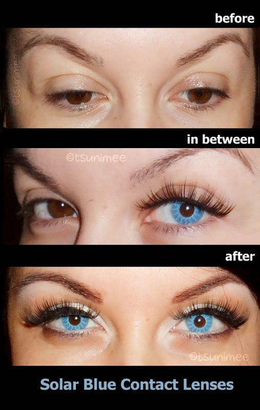 So you're a brunette and want blue eyes, huh? | Contact lenses for ...