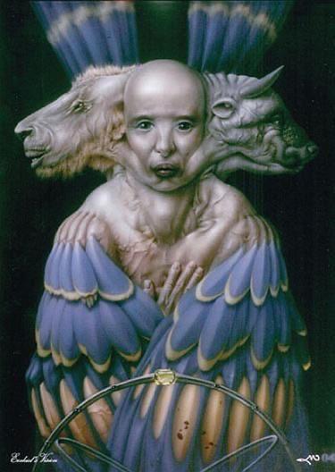 This Rendition of one of the Cherubim from Judeo-Christian Tradition. Does  This Fit Here? : Lovecraft