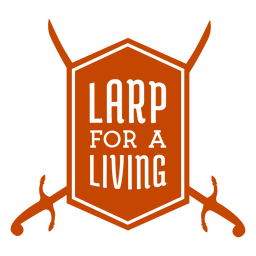 Larp for living sword badge Transparent PNG