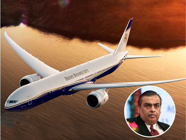 Mukesh Ambani's Boeing Business Jet - Ambani's Jets, Mittal's Yachts:  Luxurious Rides Of The Ultra-Rich | The Economic Times