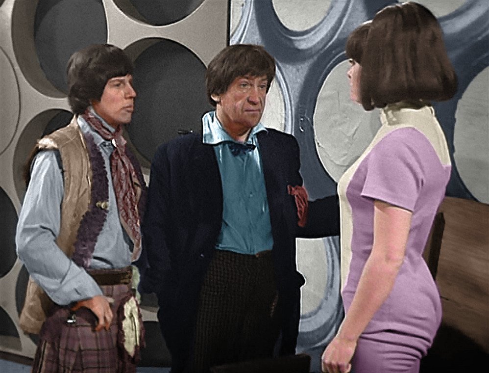 Tinted Who on X: The Doctor, Jamie, and Zoe #DoctorWho #Colorization  #Colourisation #PatrickTroughton #FrazerHines #WendyPadbury  #TheWheelInSpace https://t.co/kVviNoSVqX / X