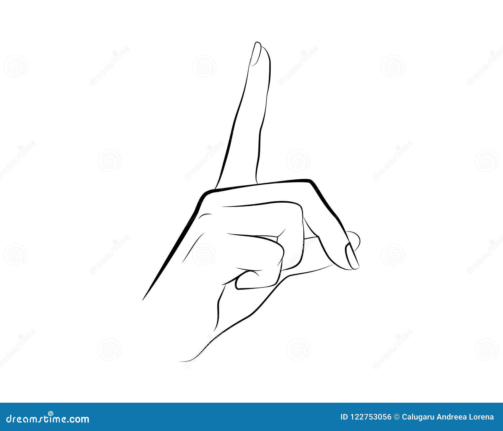 Shh Finger Asking for Silance Stock Vector - Illustration of ...