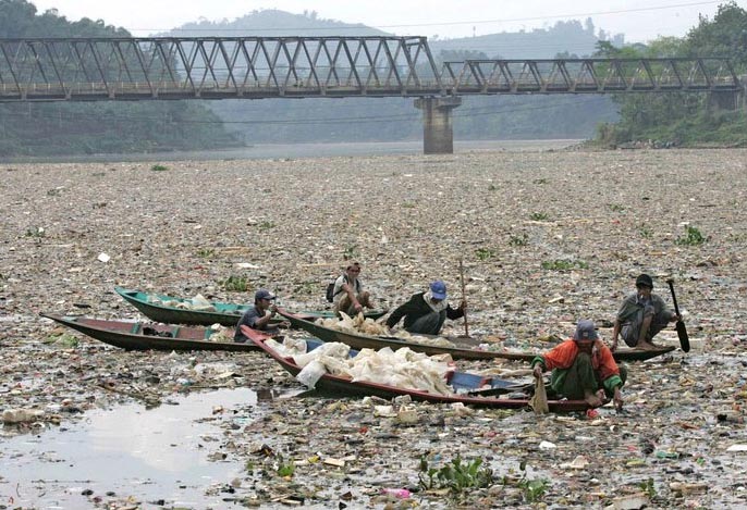 Image result for chinese river pollution