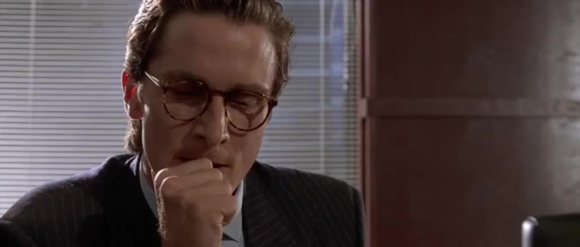 YARN | I can't believe | American Psycho (2000) | Video clips by quotes |  f55e526b | 紗